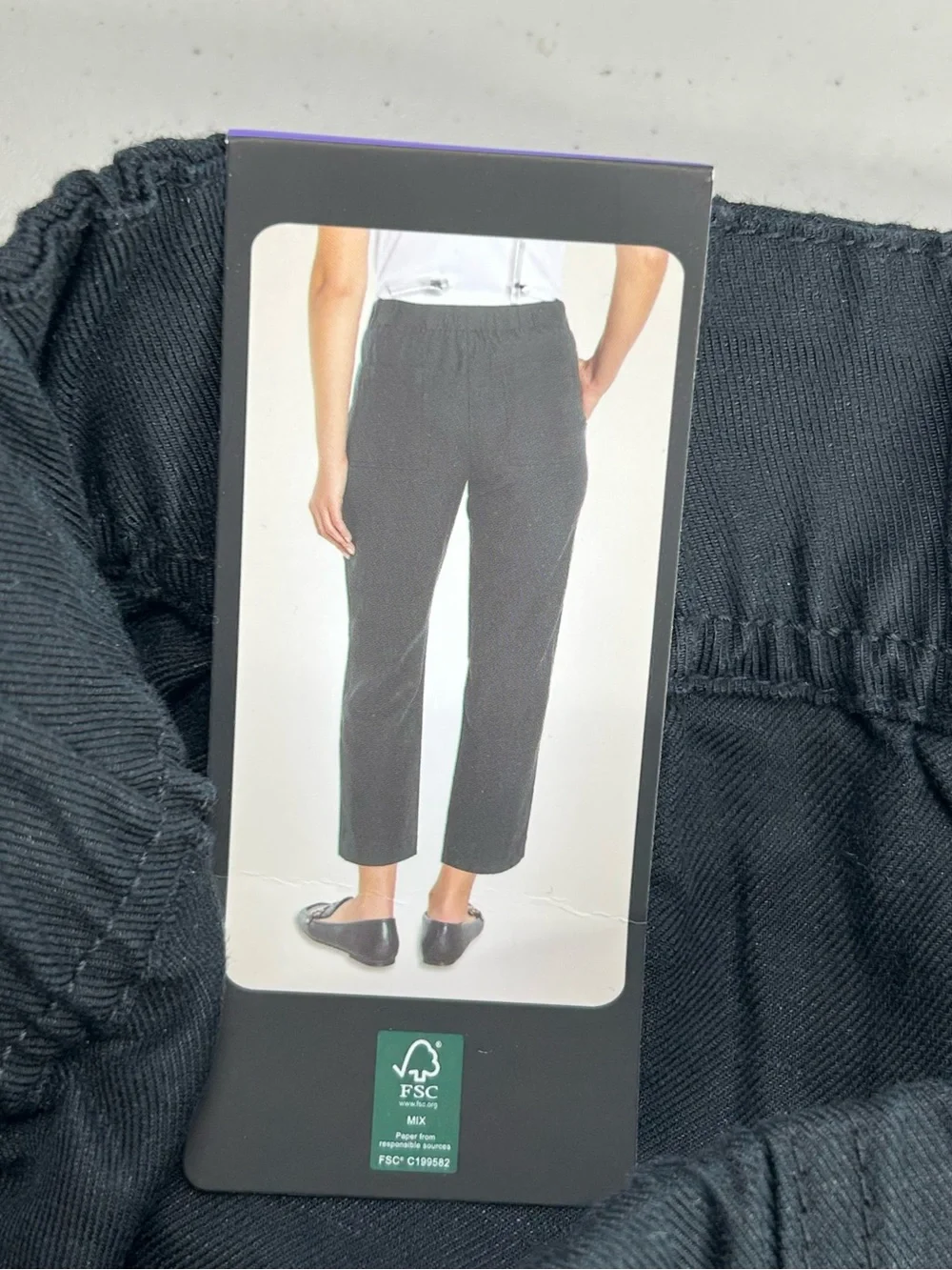 Banana Republic Women's XS Black Tapered Crop Pull On Pants Linen NWT
